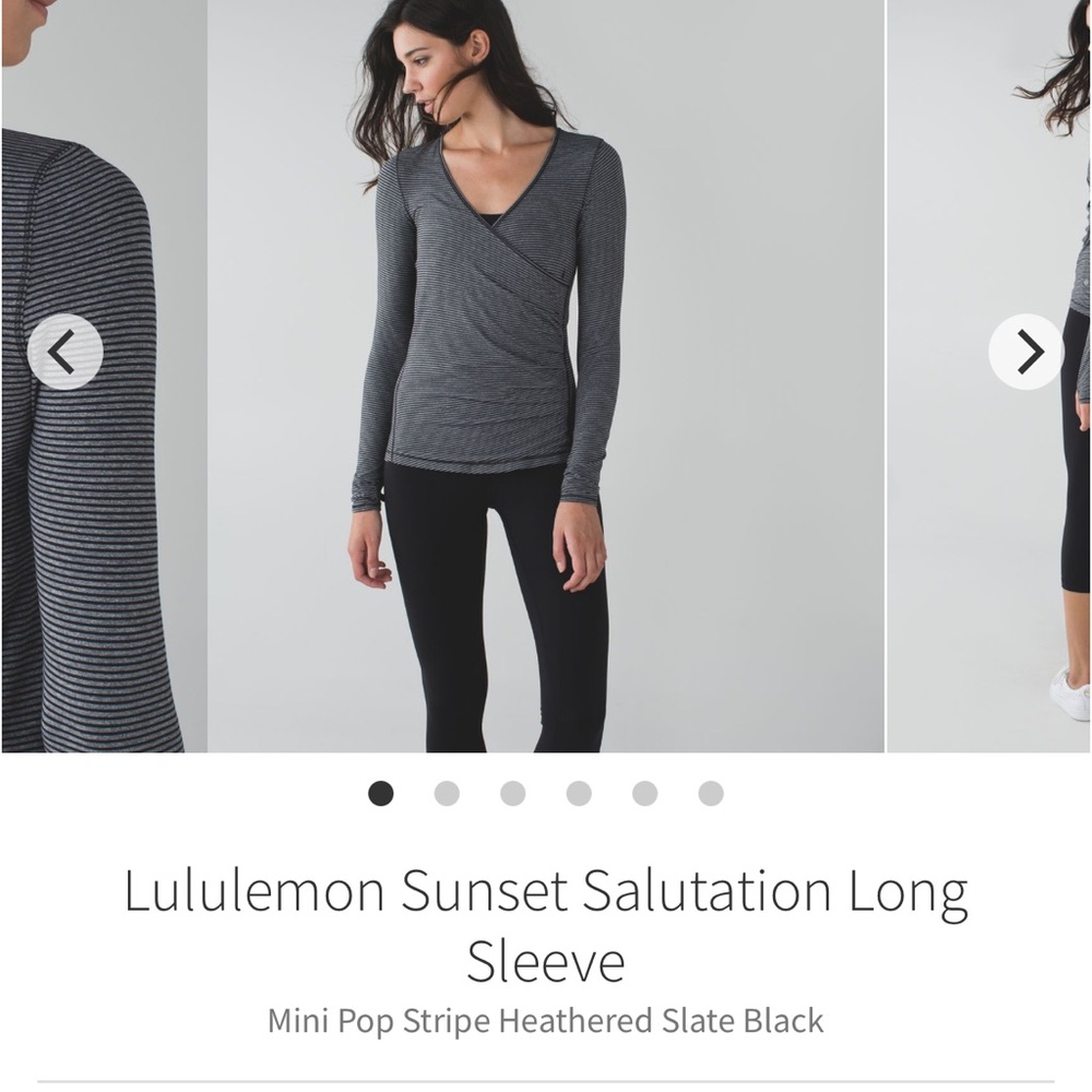 Lululemon Sunset Salutation long sleeve sz 6